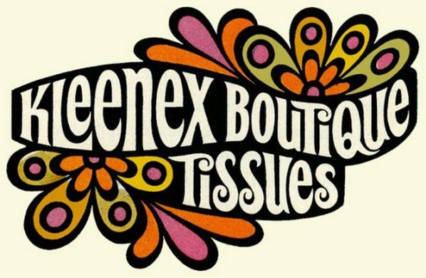 retro 70s kleenex boutique tissue.