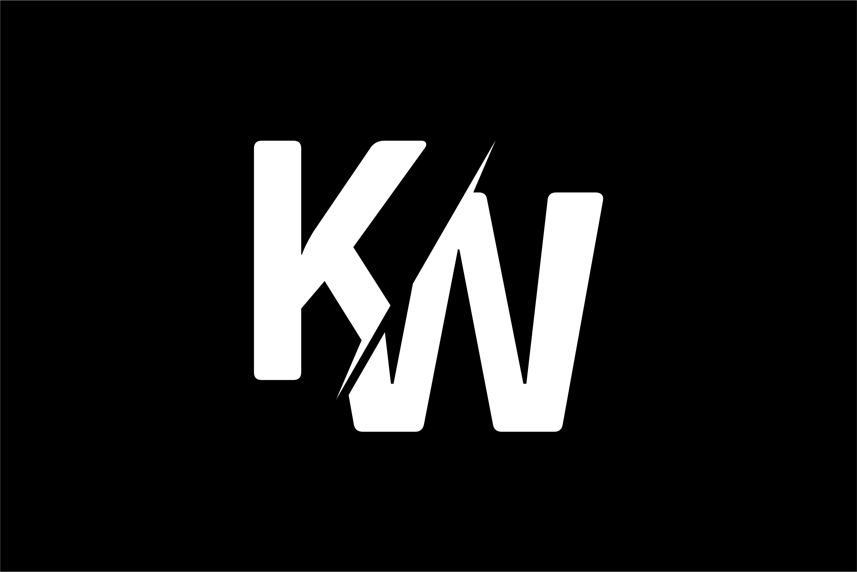 Monogram KW Logo Design.