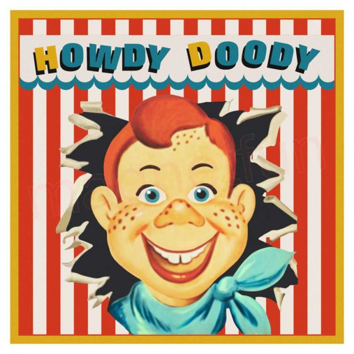 Howdy Doody Fridge Magnet Vintage Childrens Television Puppet.