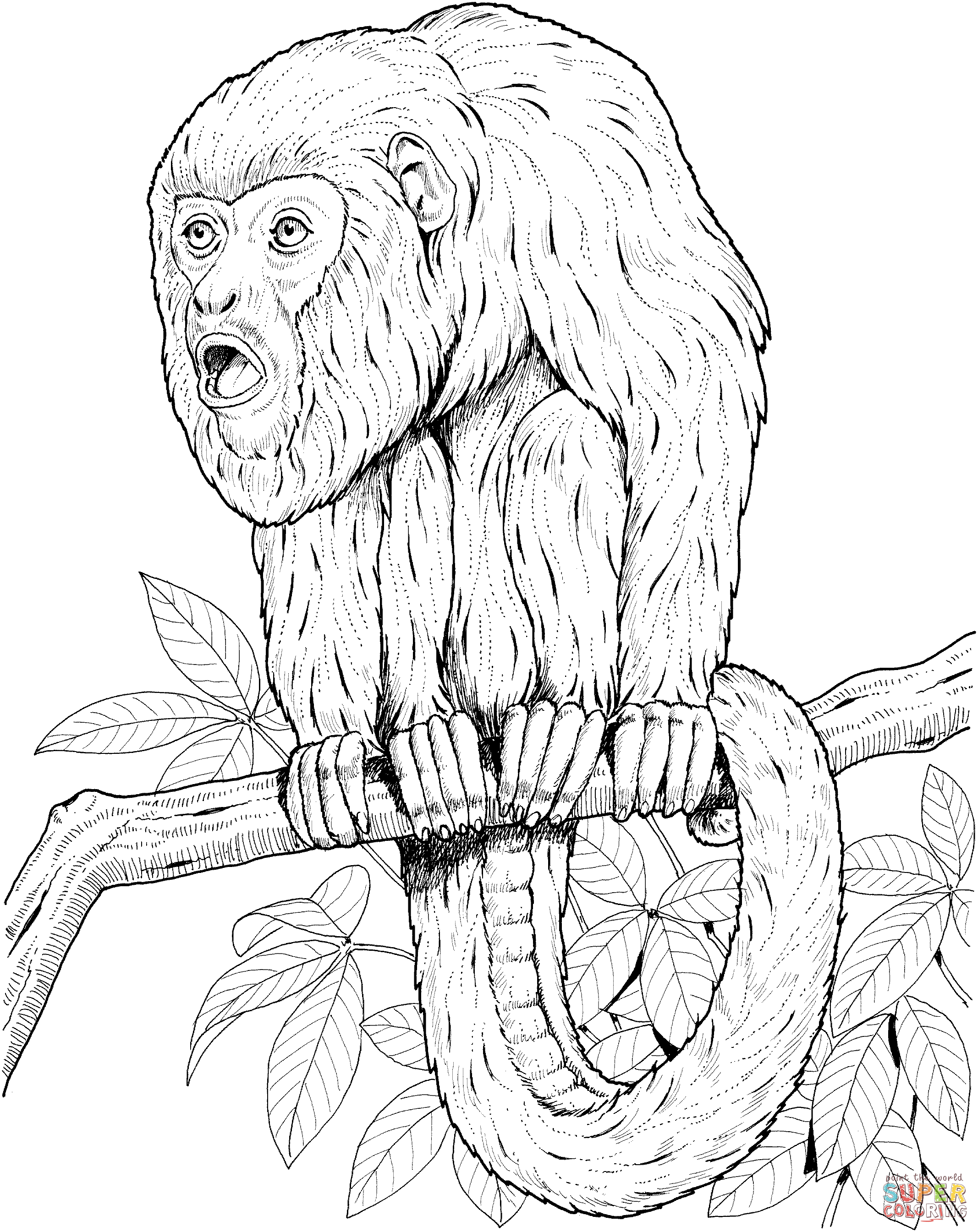 Howler Monkey Clipart.