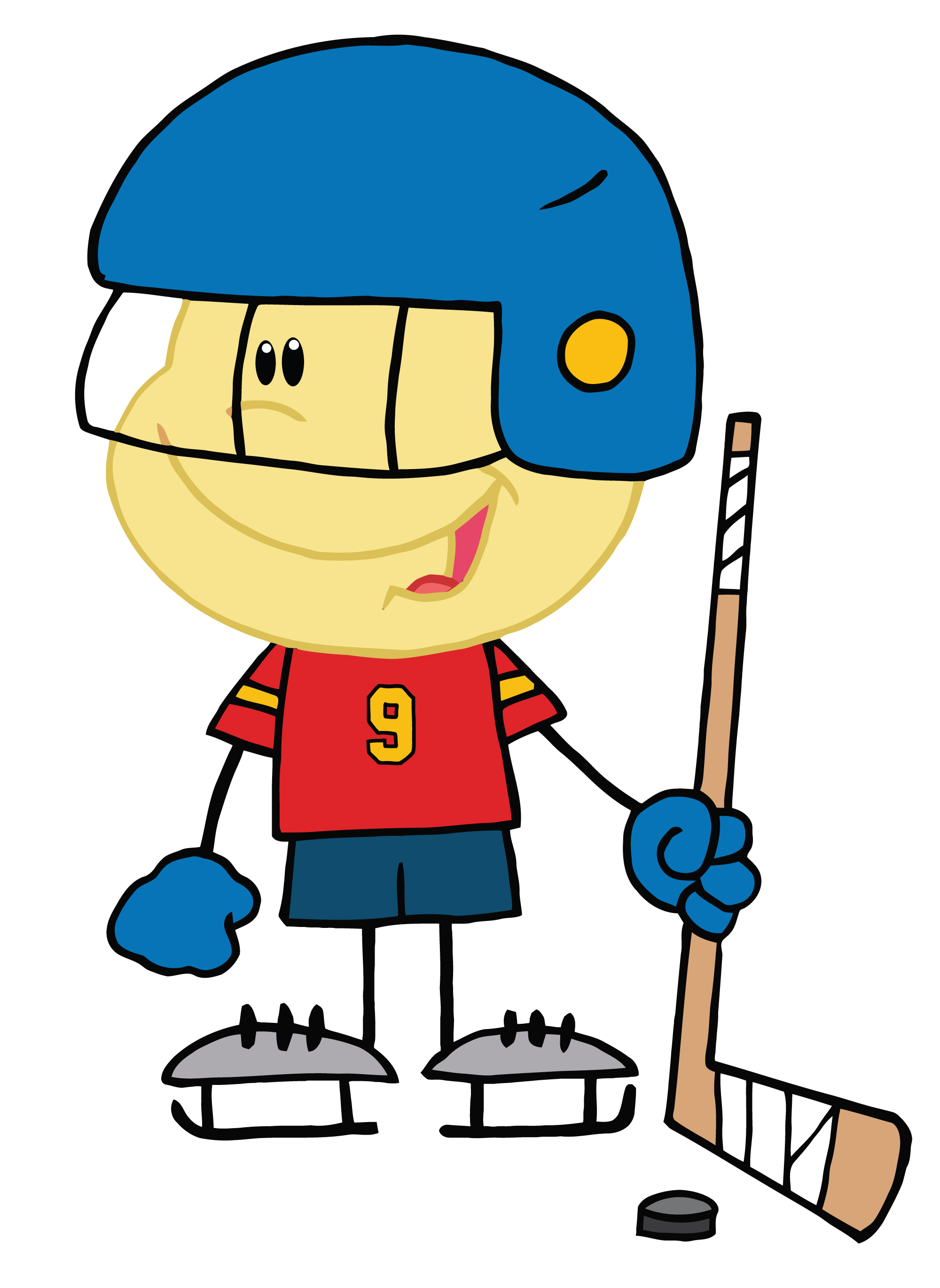 Floor hockey clip art.