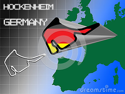 Hockenheim Stock Illustrations.