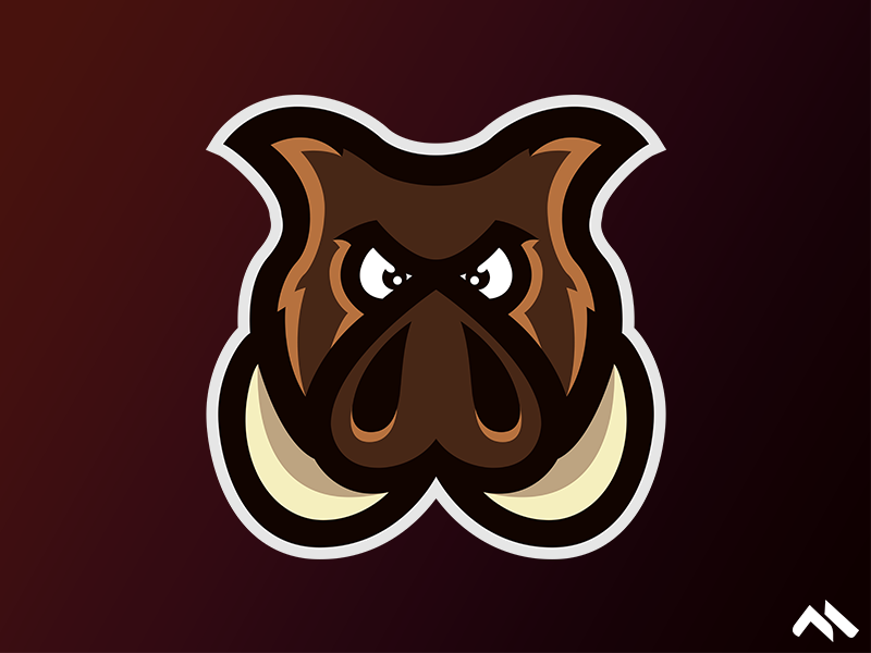 Hog Mascot logo by Matt H on Dribbble.