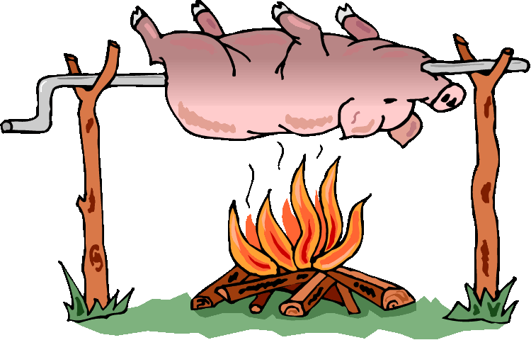 Pig Roast Clipart.