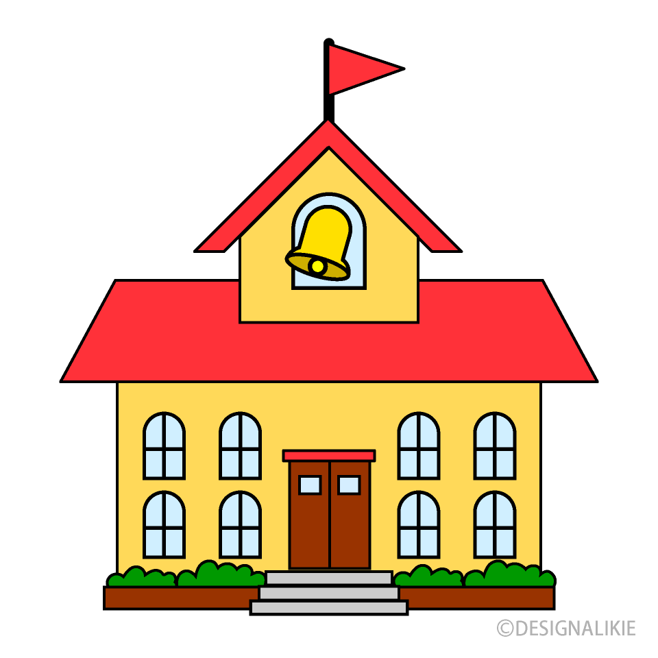 Free Bell School Clipart Image｜Illustoon.