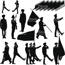 Image result for honor guard drill team silhouette.