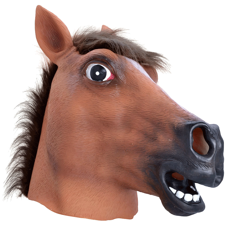 Brown Horse Mask transparent PNG.