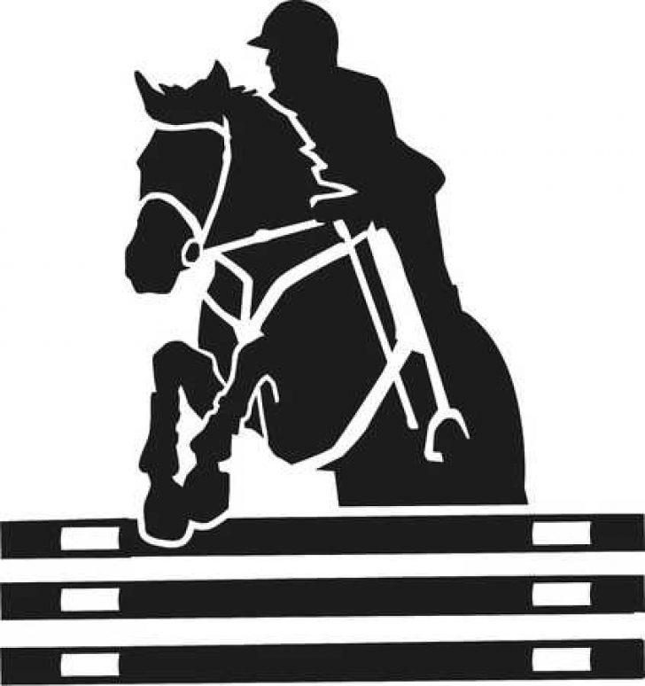 horse jumping images clip art.