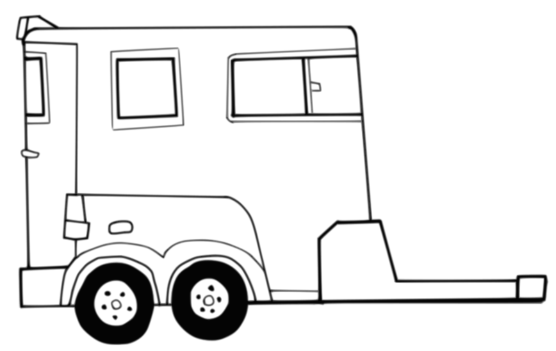 Free Clipart: Horse Trailer.