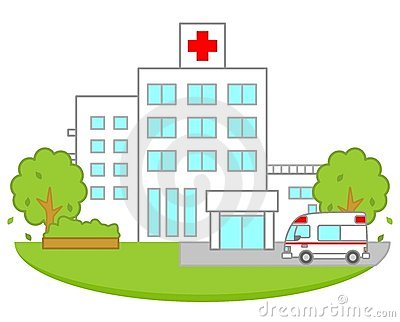 Cartoon Hospital Clip Art.