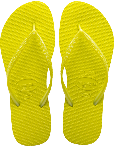 Havaianas Slim Neon Yellow Flip Flop.