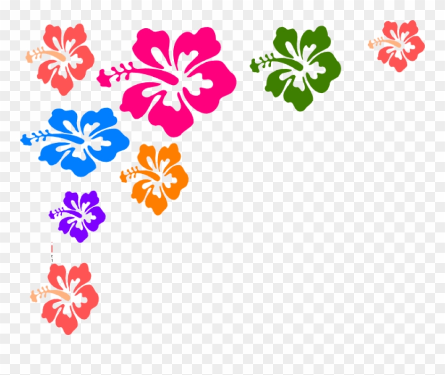 Free Png Colorful Floral Corner Borders Png Png Image.