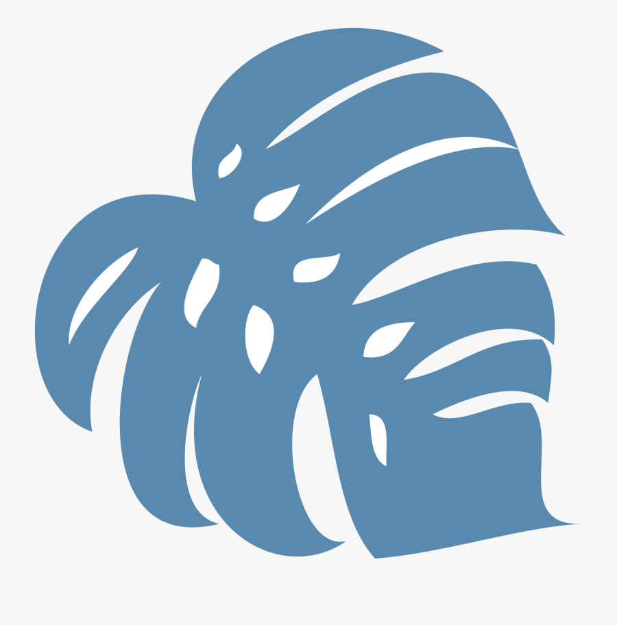 Hawaiian Leaf Png Blue , Free Transparent Clipart.