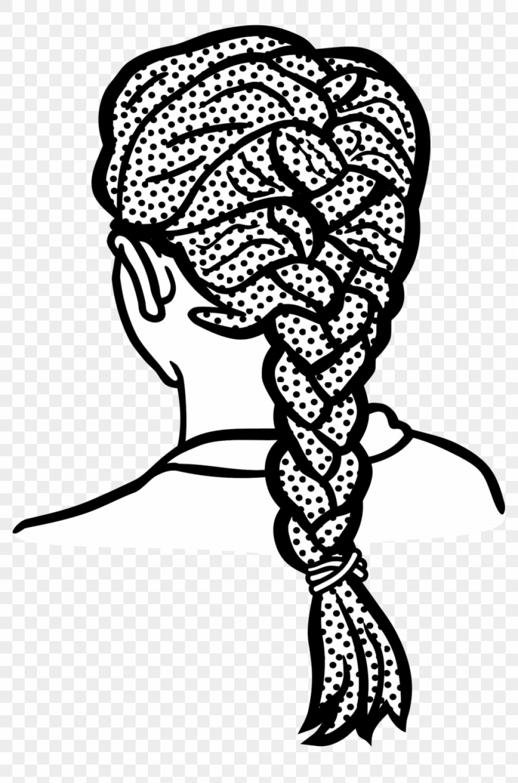 Trhxwxiafro Clipart Braiding Hair Braid Clipart Black And.