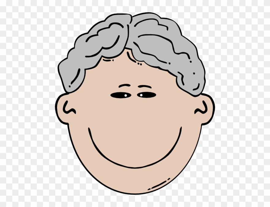 Grey Hair Man Clipart.