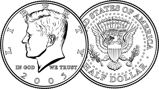 Half dollar clipart.