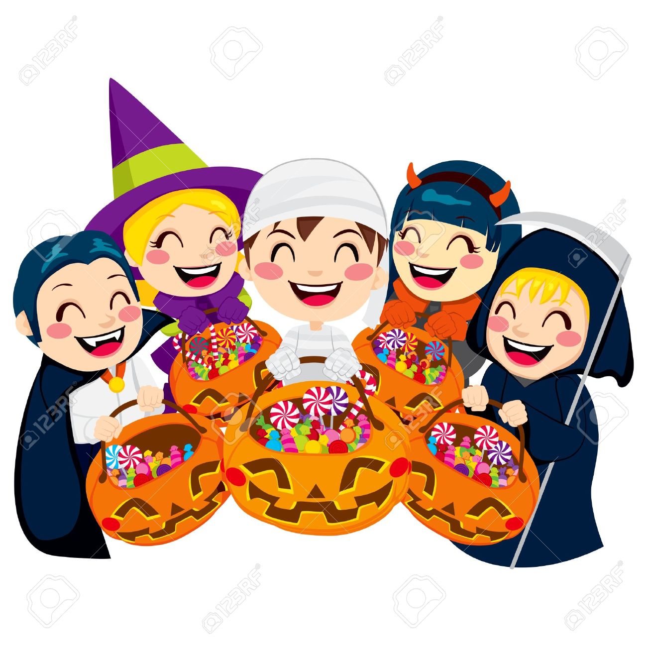 Halloween Costumes Clip Art & 1300x1300 Kids In Halloween Costumes.