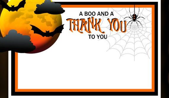 Halloween Thank You Cards.