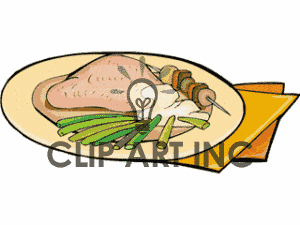 dinner ham.gif clip art.