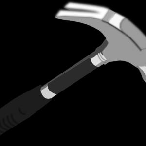 Hd Hammer And Nail Clip Art Illustration.