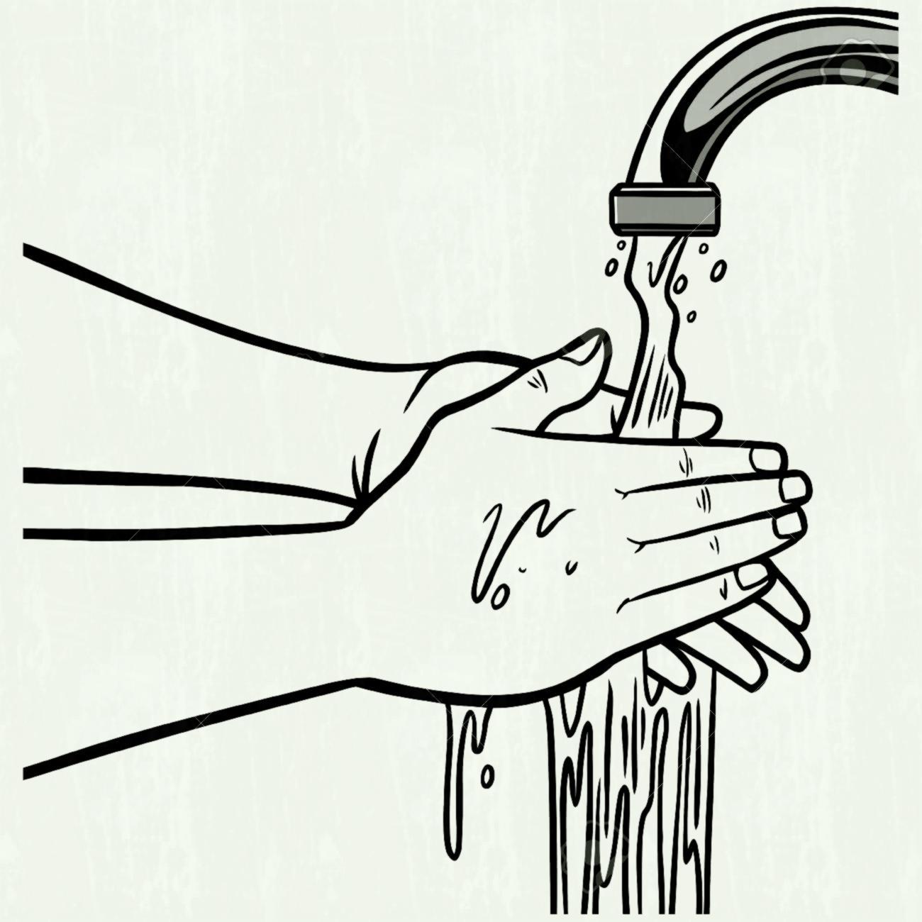 Hand washing clipart black and white 5 » Clipart Portal.