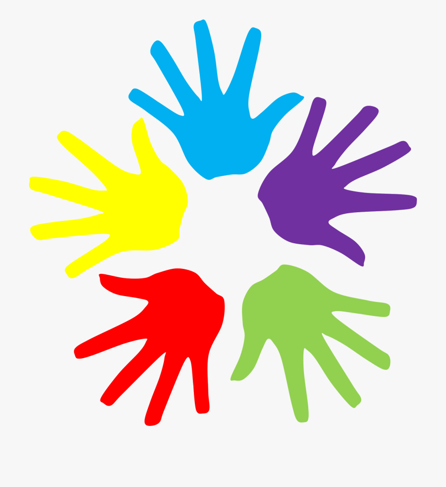 Trend Colorful Hands Clipart.