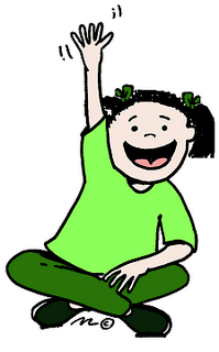 Raising Hand Clipart.