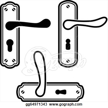 Door handle clipart.