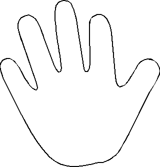 Hand Outline Template Printable.