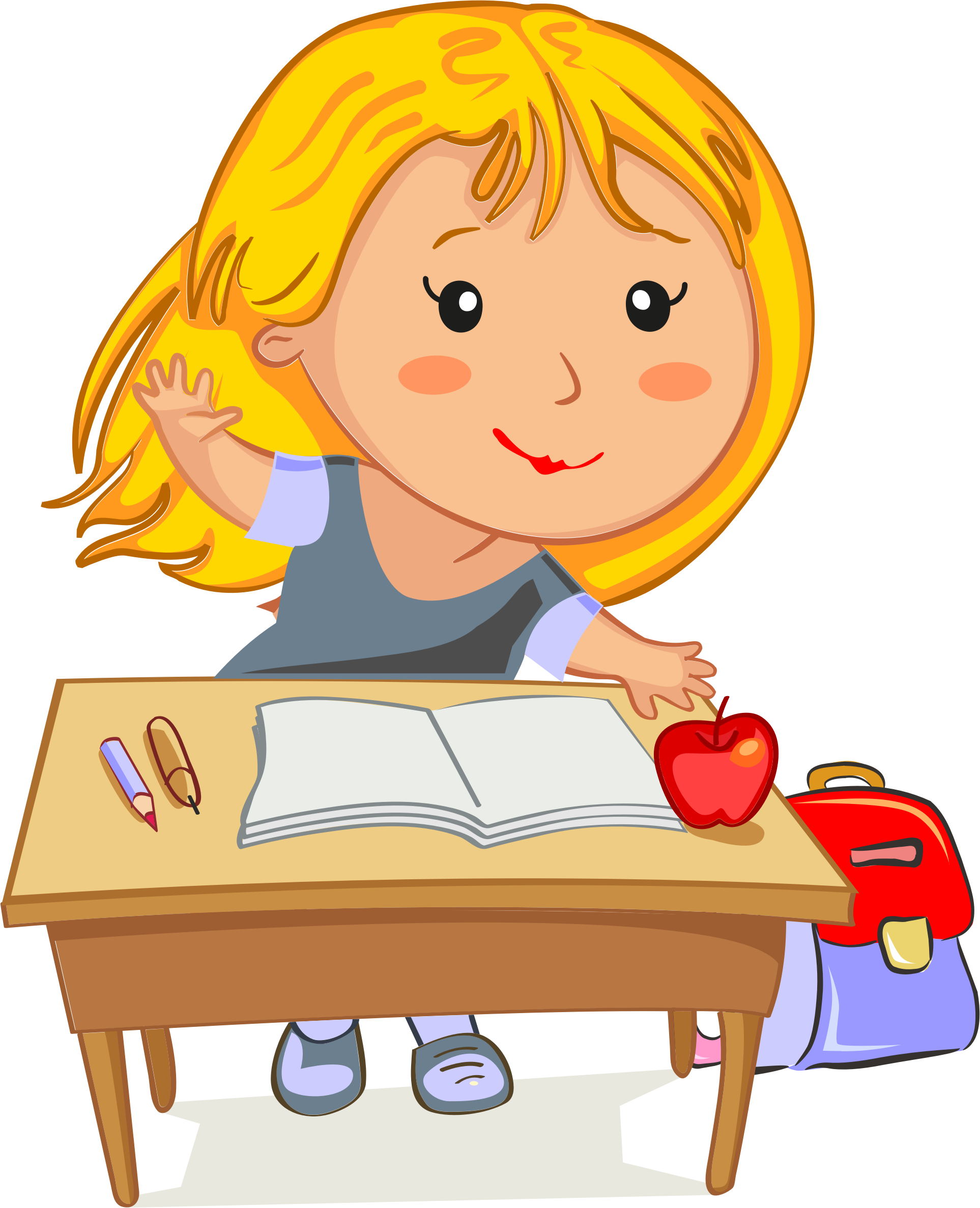 Hands On Desk Clipart.