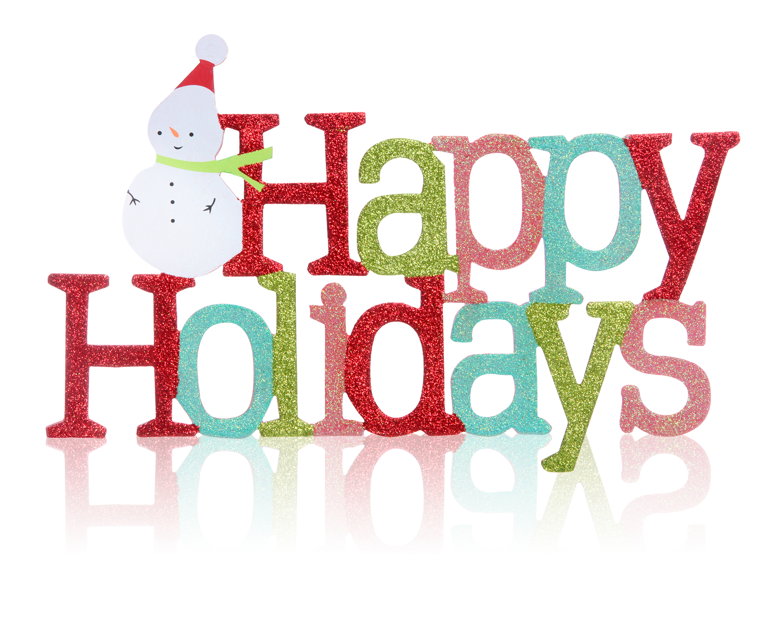 Collection of Happy holidays clipart.