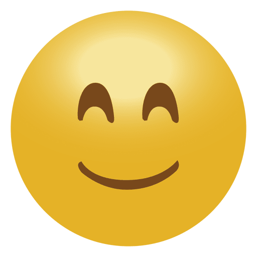 Happy smile emoji emoticon icon.