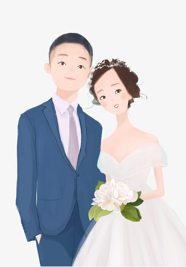 Happy Married Couple Clipart.