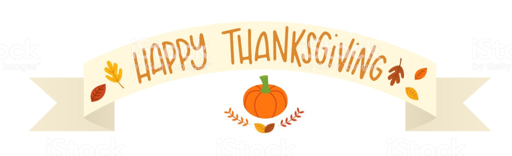 Vector Illustration Of A Happy Thanksgiving Banner Stock Vector Art.