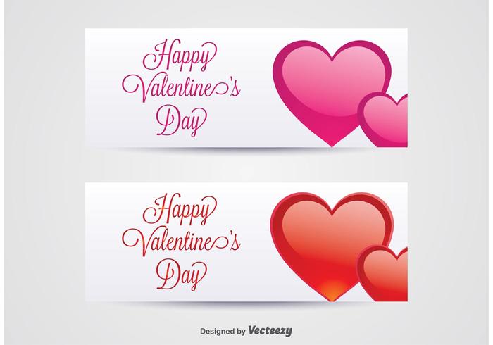 Valentine\'s Day Banners.