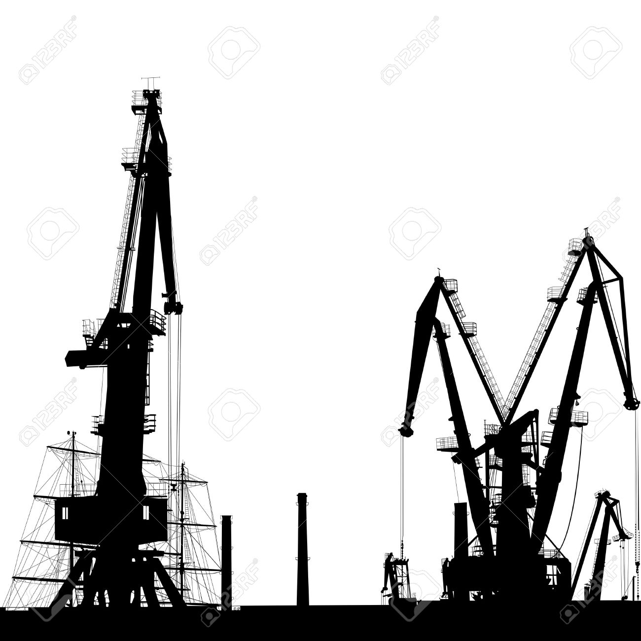 Port Crane Clip Art.