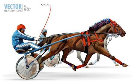 191 Harness Racing Stock Vector Illustration And Royalty Free.