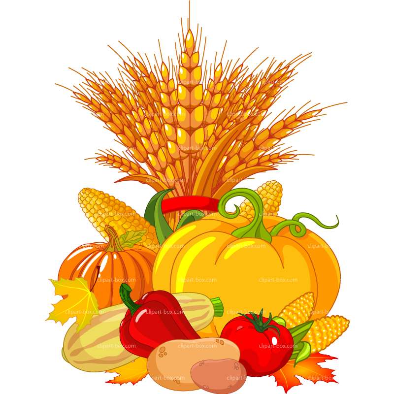 CLIPART AUTUMN VEGETABLES.