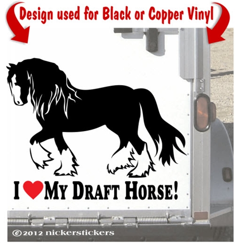 Shire horse clipart.