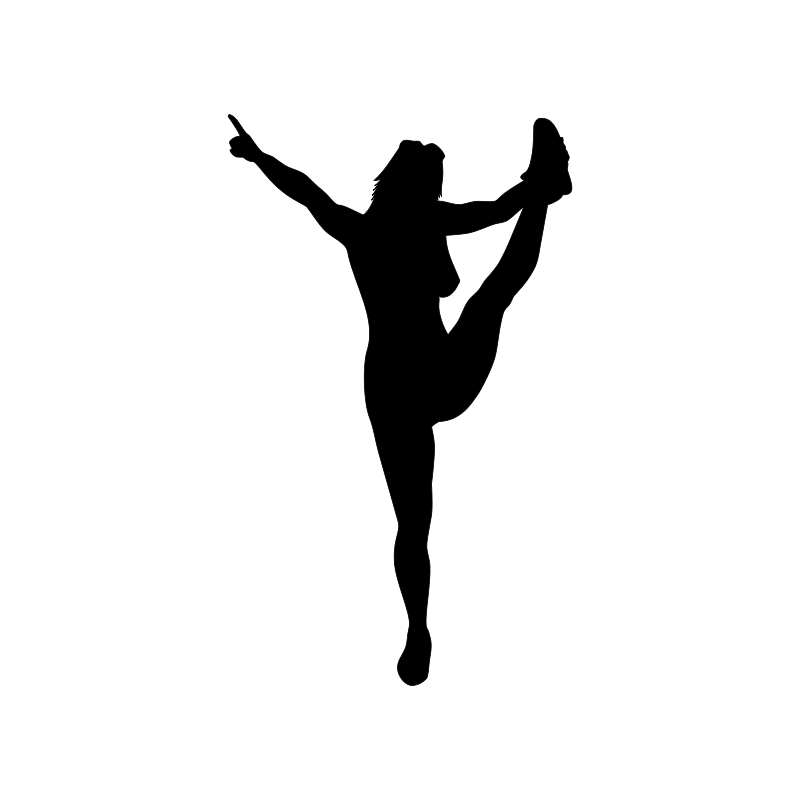 Silhouette Cheerleading Download Clip art.