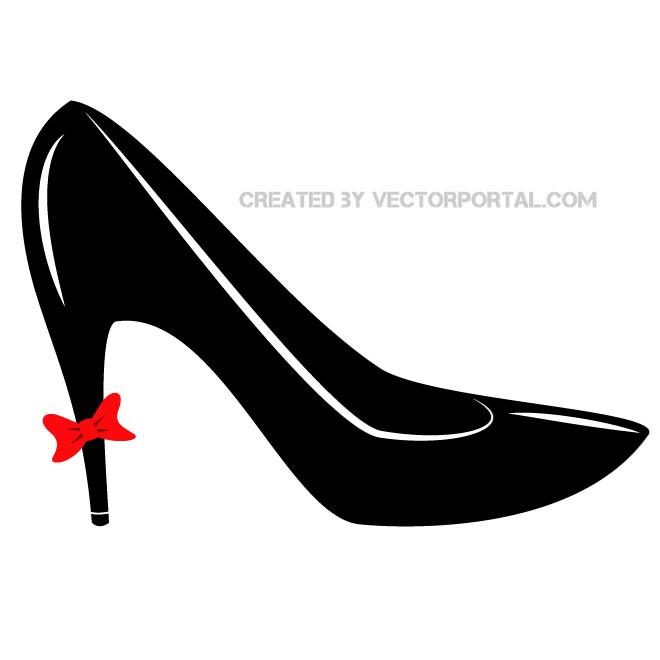 High Heel Clip Art Free Vector.