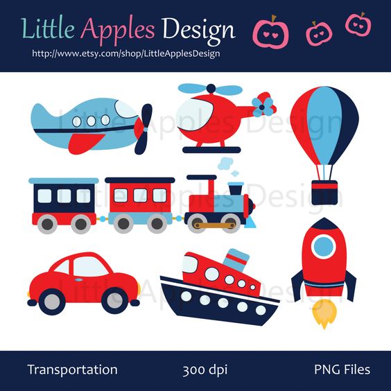 Transportation Clip Art / Transportation Clipart / Plane.