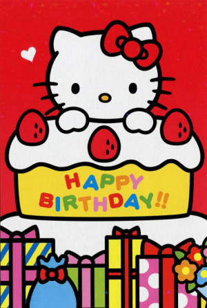 New Hello Kitty Happy Birthday Memes.