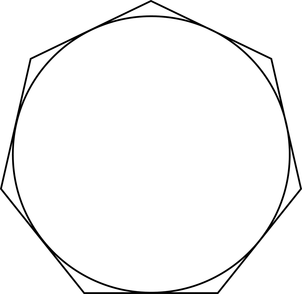 Regular Heptagon/Septagon Circumscribed about a Circle.