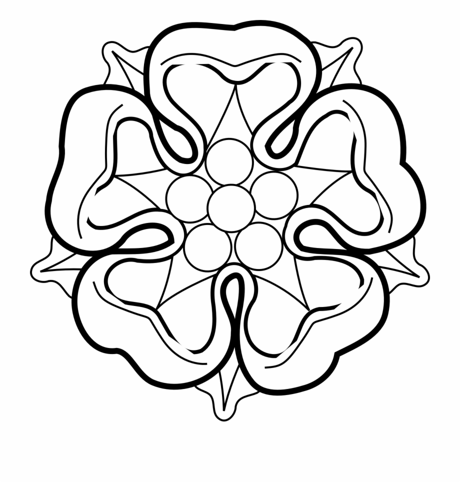 Black And White Rose Border Clip Art.