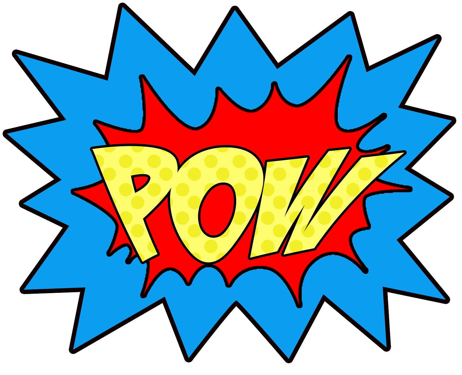 Super Hero Words Clip Art.