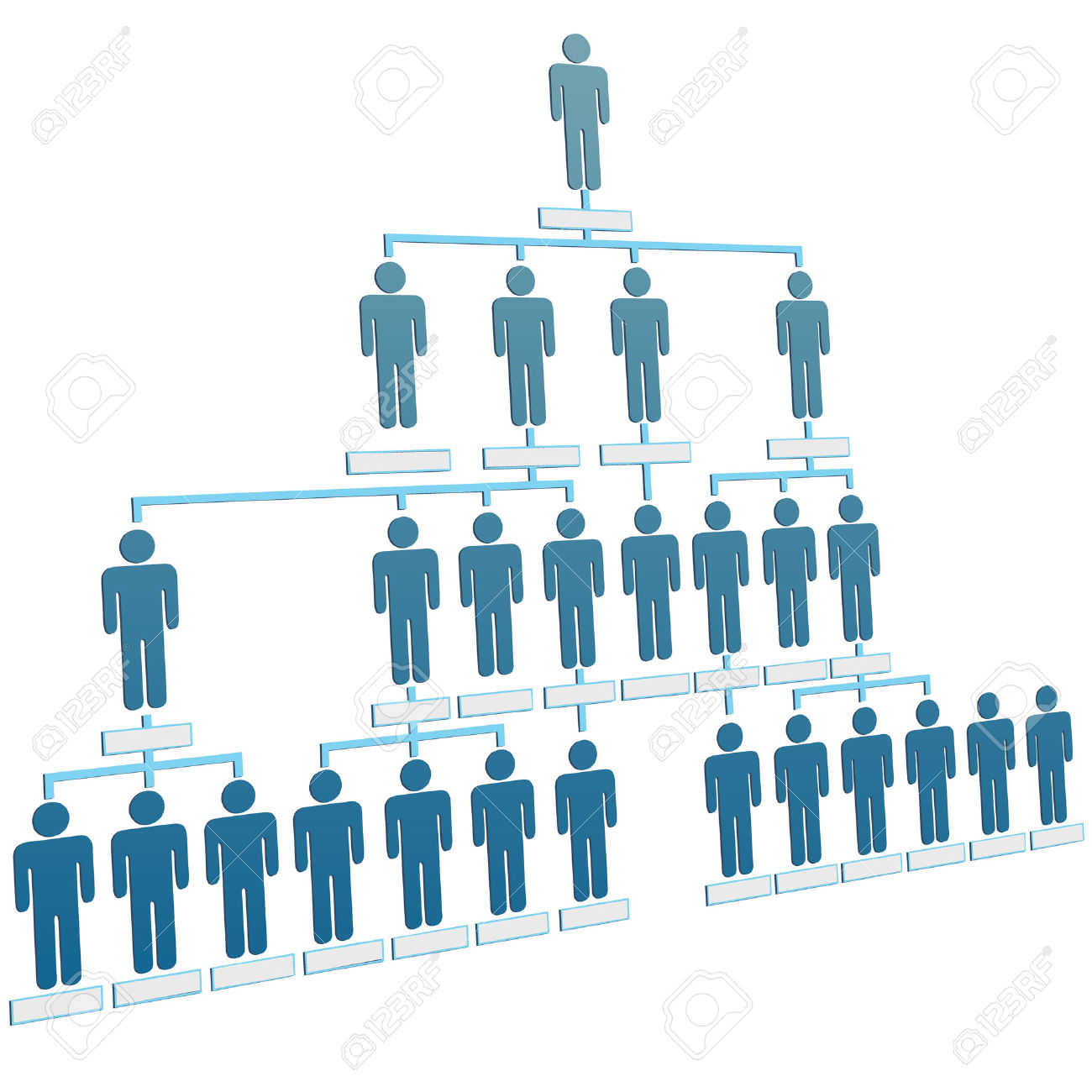 Company structure clipart.