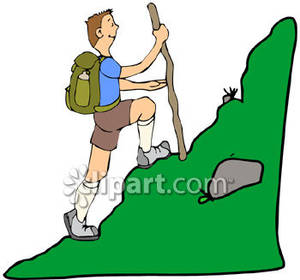 Hiking images clip art.