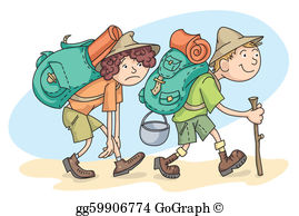 Hiking Clip Art.