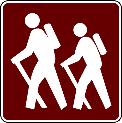 Hiking Trail Clipart.